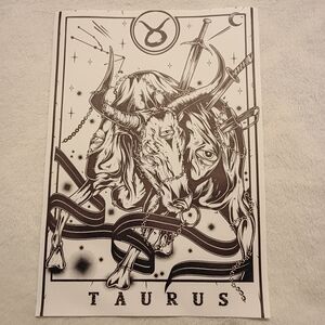 2/$10 Taurus Zodiac Canvas Art Print